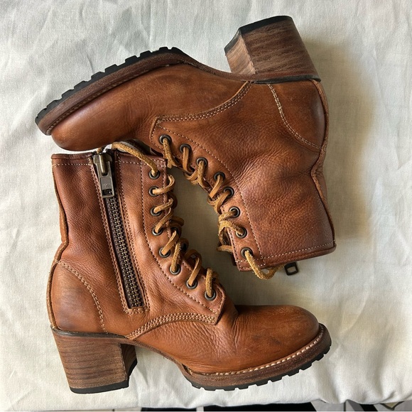 Freebird CAVALIER Brown Leather Ankle Boots - Picture 1 of 10